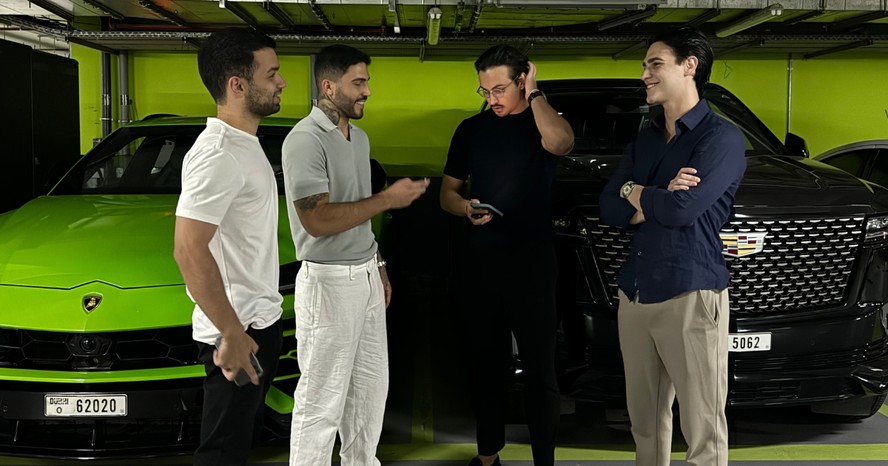 Pedro Silvestrini em viagem a Dubai