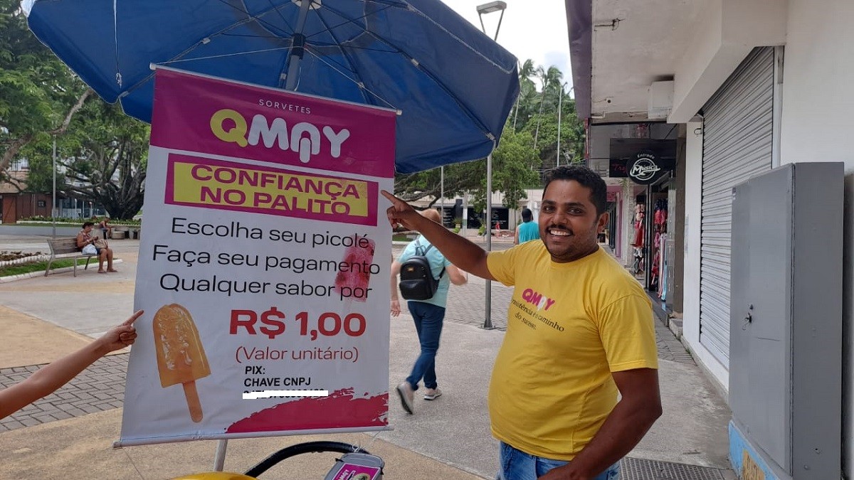 Sorveteria faz ‘teste de honestidade’