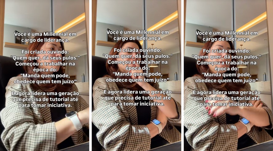 Ilustração representando conflito geracional no escritório entre gestor millennial e funcionário gen z