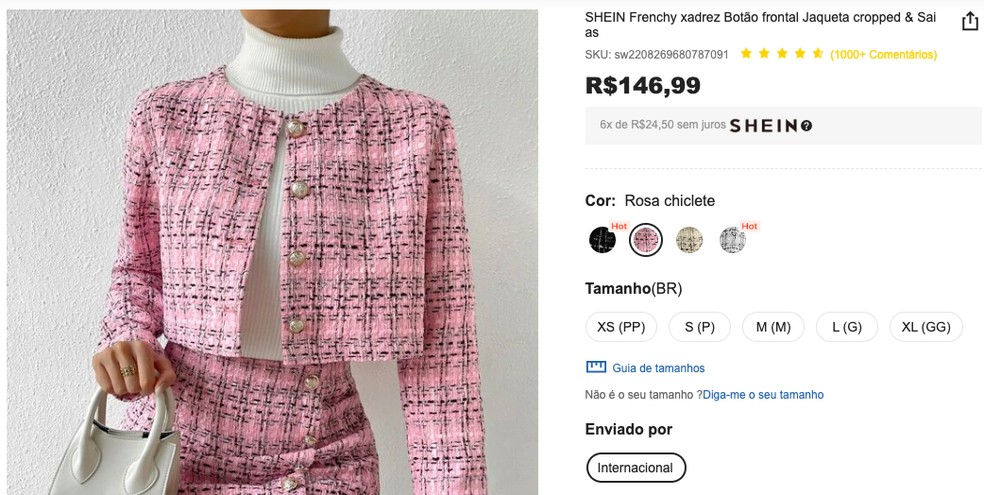 Jovem compra roupa por R$ 470 em loja renomada e descobre que produto é da  Shein