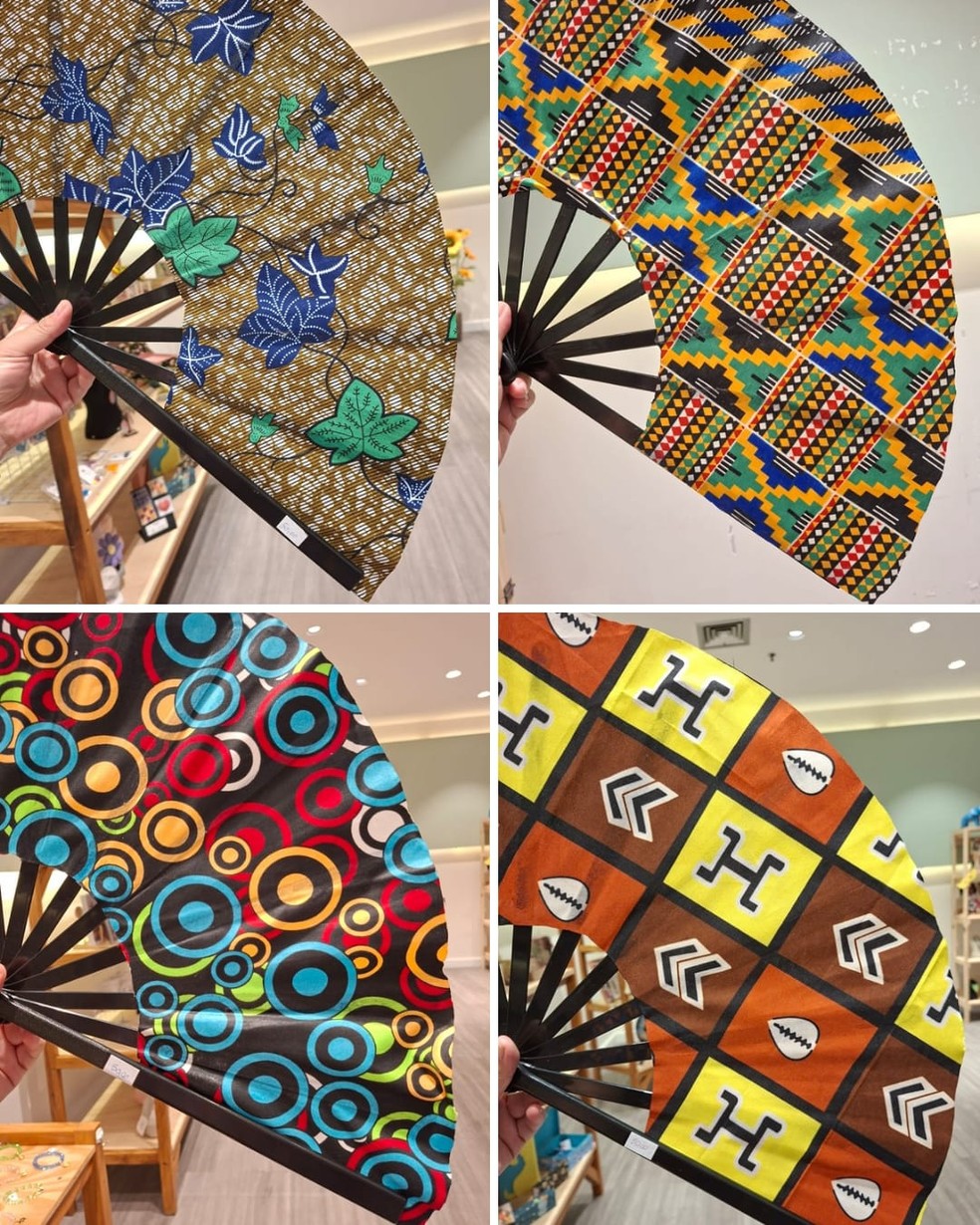 Leques feitos para o Carnaval — Foto: Divulgação