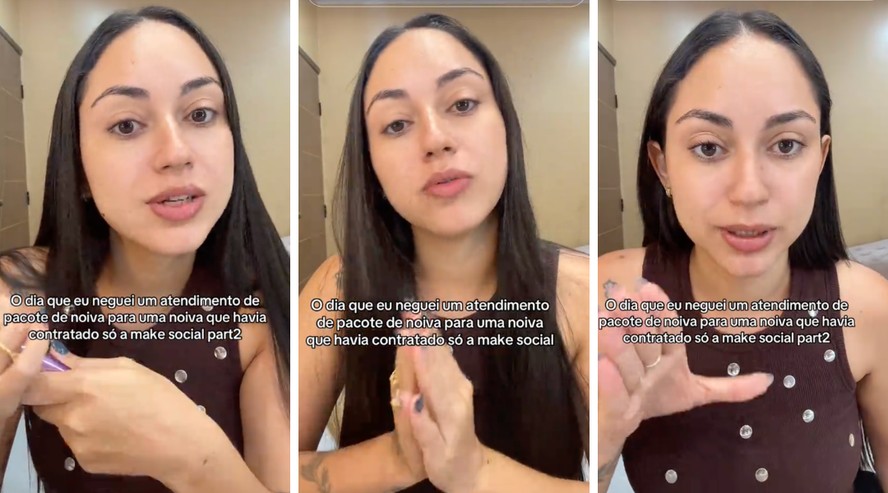 Maquiadora Maria Clara Passos em seu estúdio
