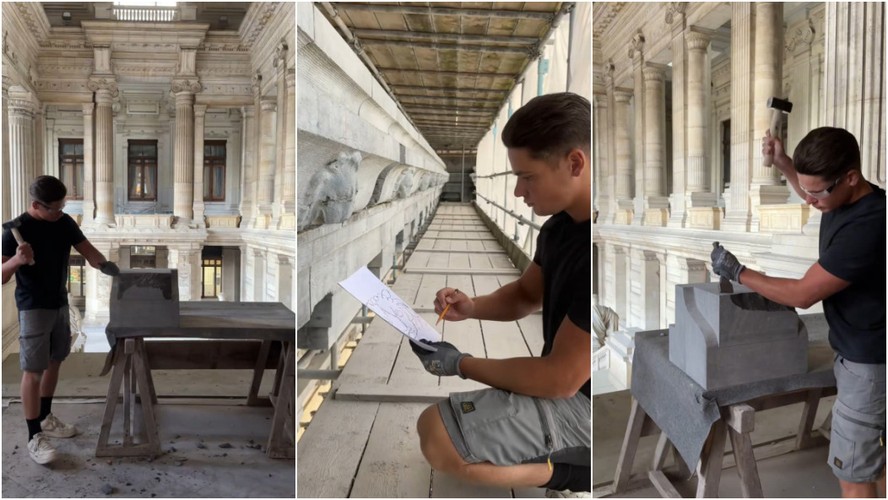 Charlie Gee Jovem que restaura peças e estruturas históricas na Europa acumula 2,9