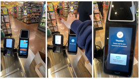 Jovem paga compra em supermercado usando palma da mão e internet reage