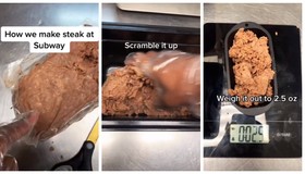 Vídeo que diz mostrar como são feitos bifes do Subway viraliza
