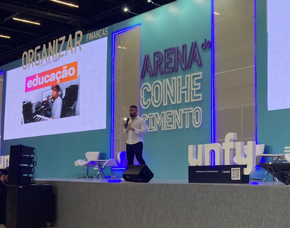 KondZilla palestrou na Feira do Empreendedor 2023 — Foto: Carina Brito | Editora Globo
