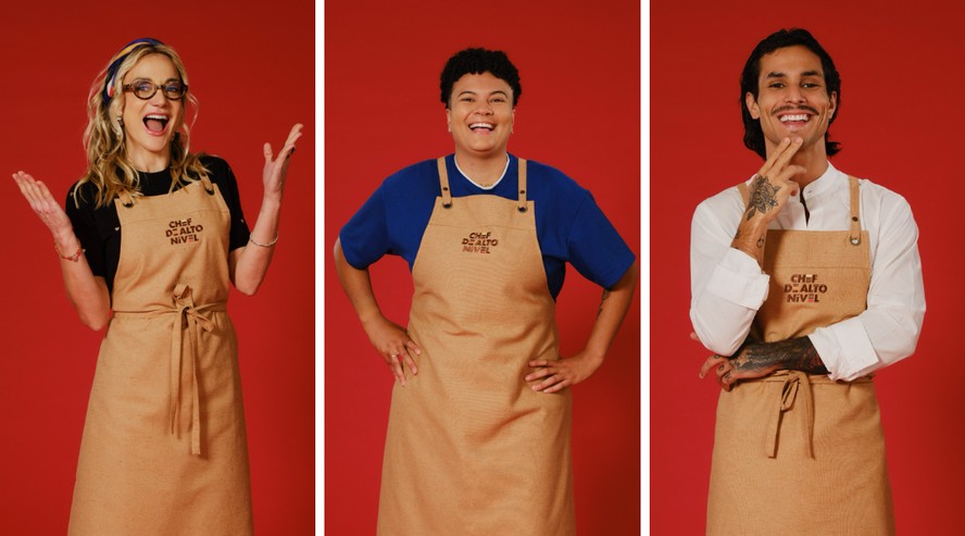 Influenciadores digitais participando de reality show culinário
