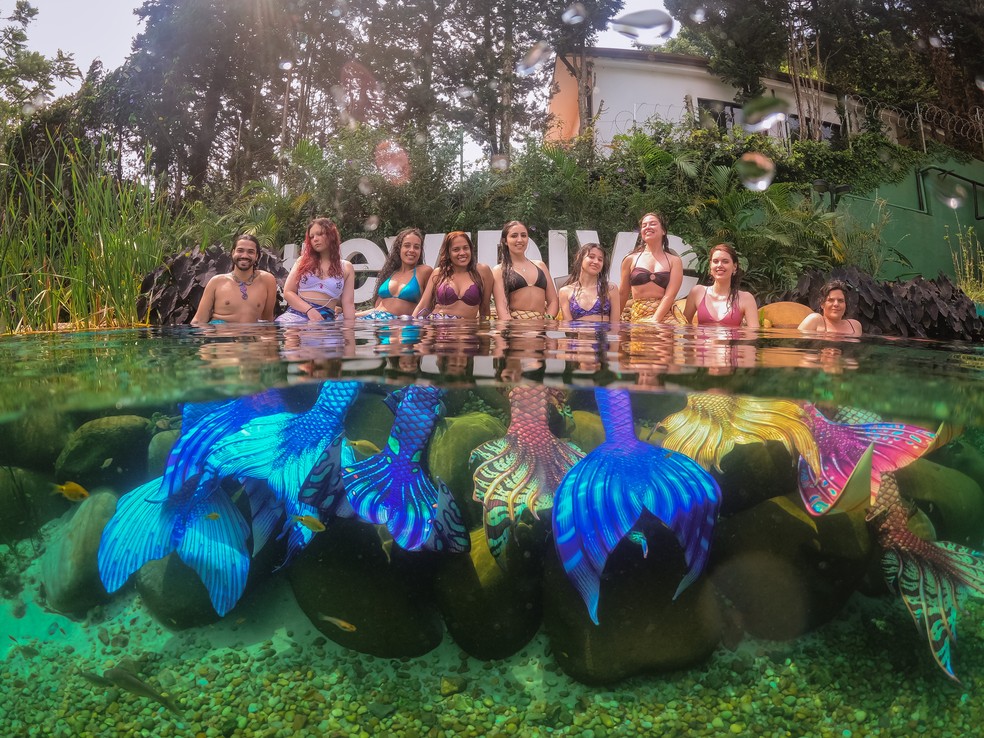 Workshop de sereismo realizado por Morganna Mor em setembro de 2023 — Foto: Arquivo pessoal