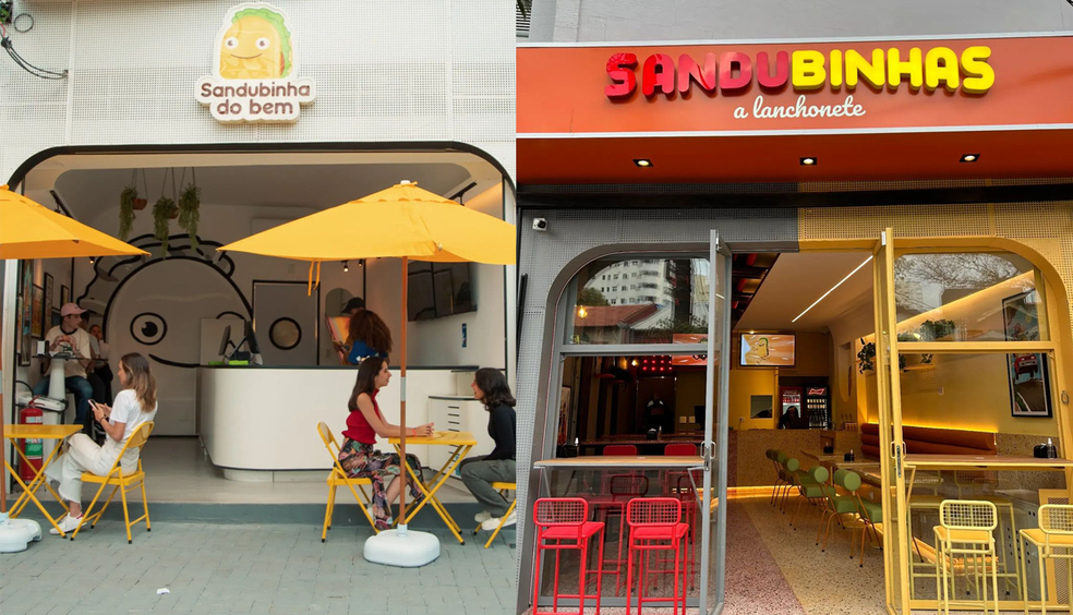 Lanchonete se manteve no mesmo endereço, porém com visual repaginado — Foto: Reprodução/Instagram