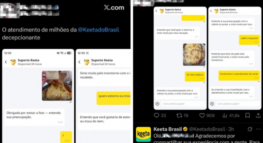 Cliente reclamando de atendimento automatizado