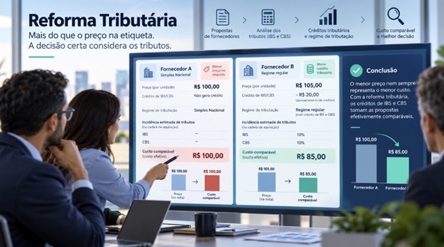 Análise de custos em Compras durante Reforma Tributária