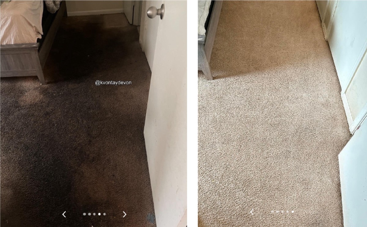 Man receives complaint from customer after cleaning carpets, before and after recording goes viral: ‘It looks like new’ |  Social media