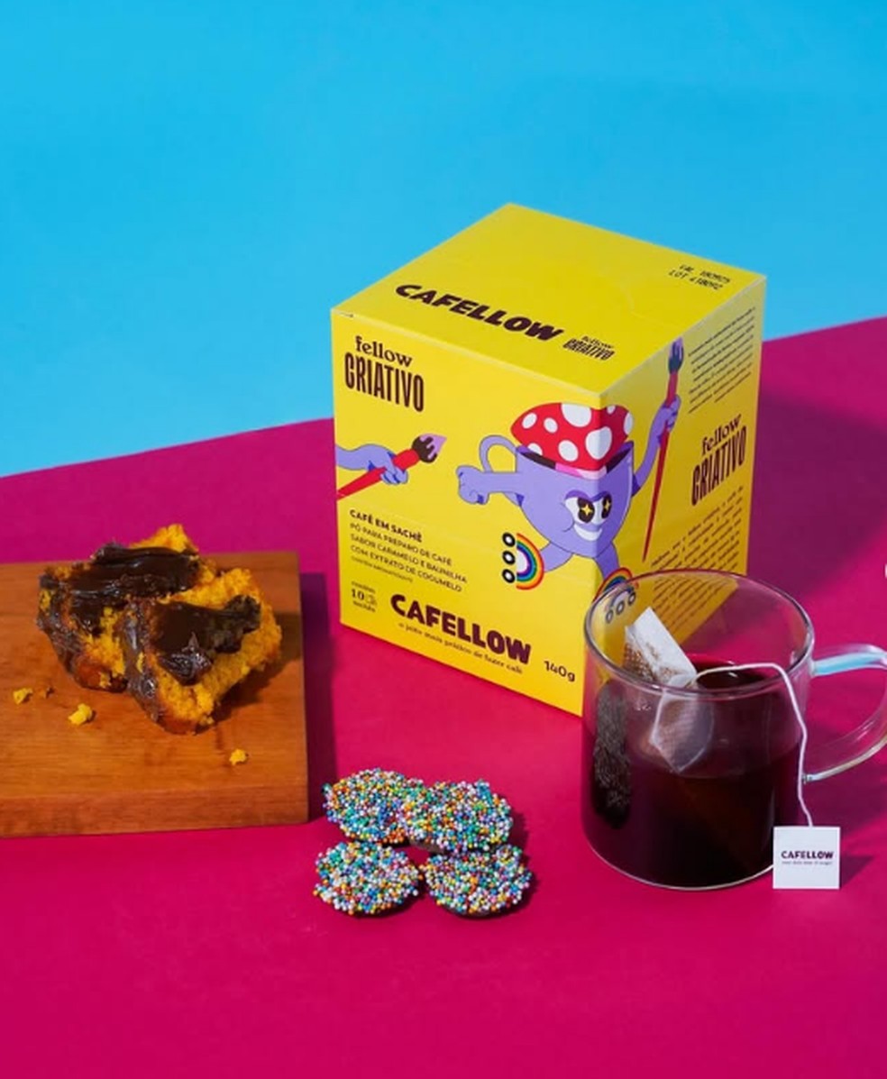 A Cafellow vende café em sachês individuais — Foto: Reprodução/Instagram