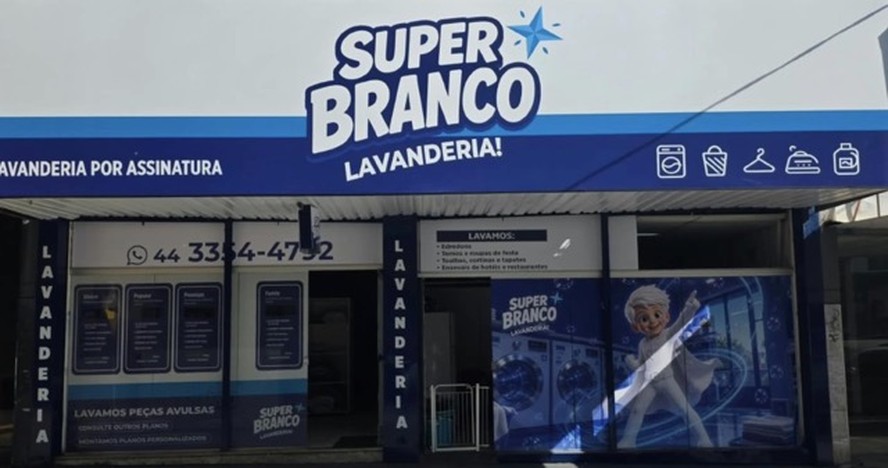 Fachada ou interior de unidade Super Branco Lavanderia