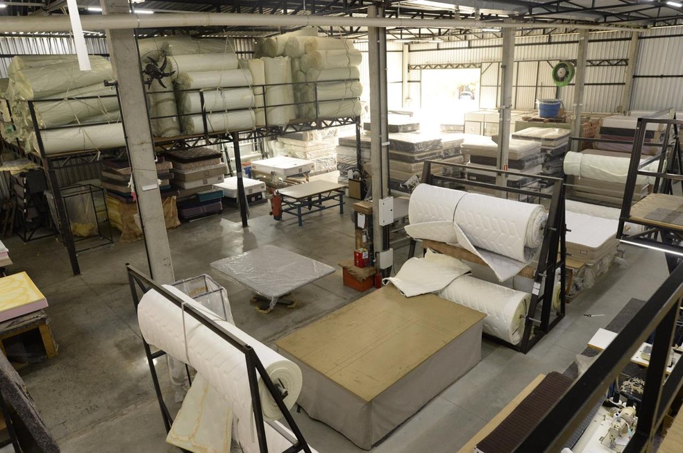 Fábrica da Carneiro Colchões — Foto: Raphael Bernardelli/Divulgação