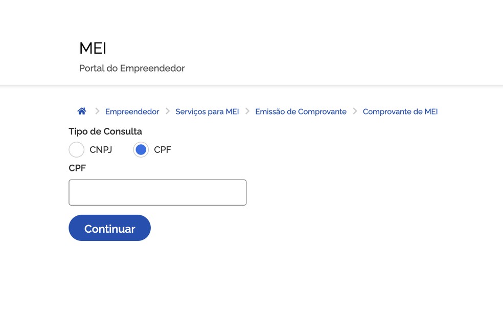 MEI: veja como consultar o CNPJ a partir do CPF