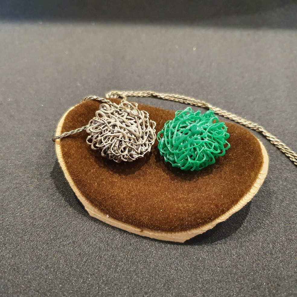 Joia impressa em 3D pela Deltathinkers — Foto: Divulgação