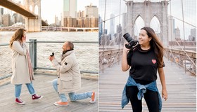 Turistas brasileiros contratam fotógrafos para ensaios em NY