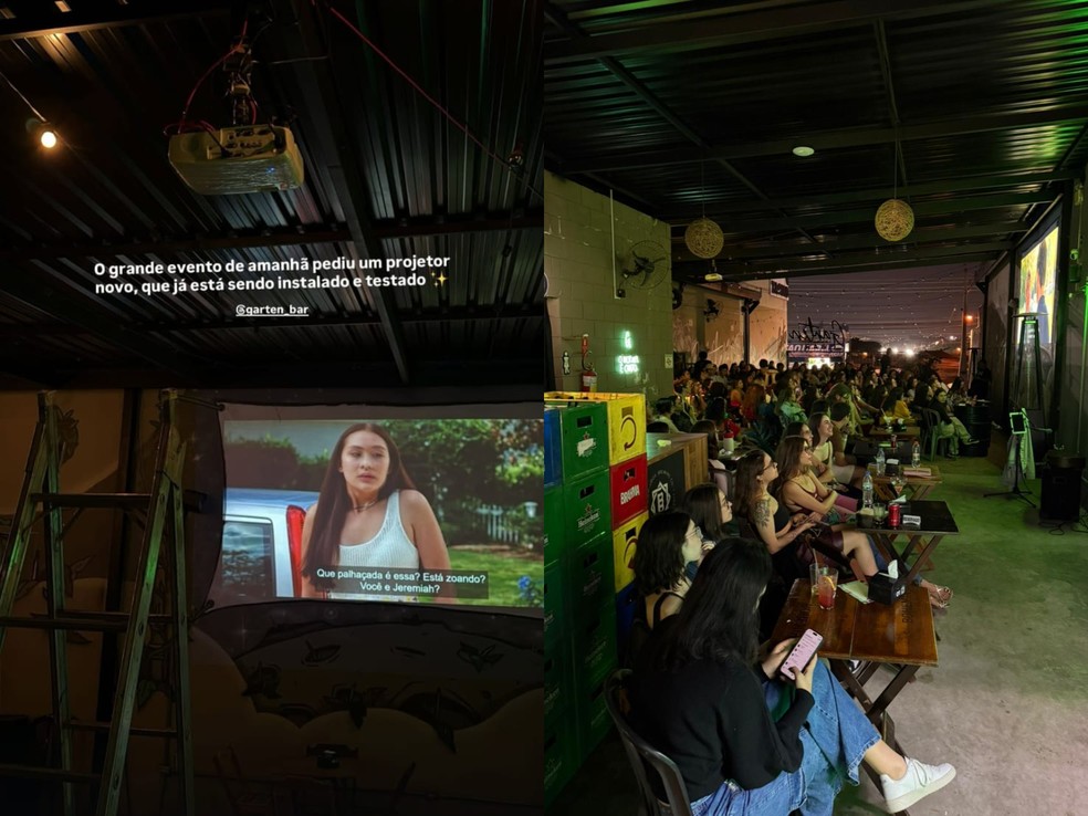 Batidores e pós-evento foram registrados nas redes sociais do Garten Bar — Foto: Divulgação/Garten Bar