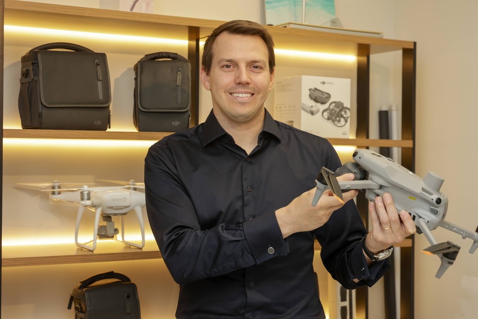 Atualmente a Gohobby investe na fabricação própria de drones e sistemas antidrones — Foto: Marcelo Pereira